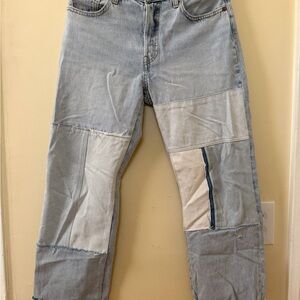 Levi's Denim Patchwork Relaxed Jeans